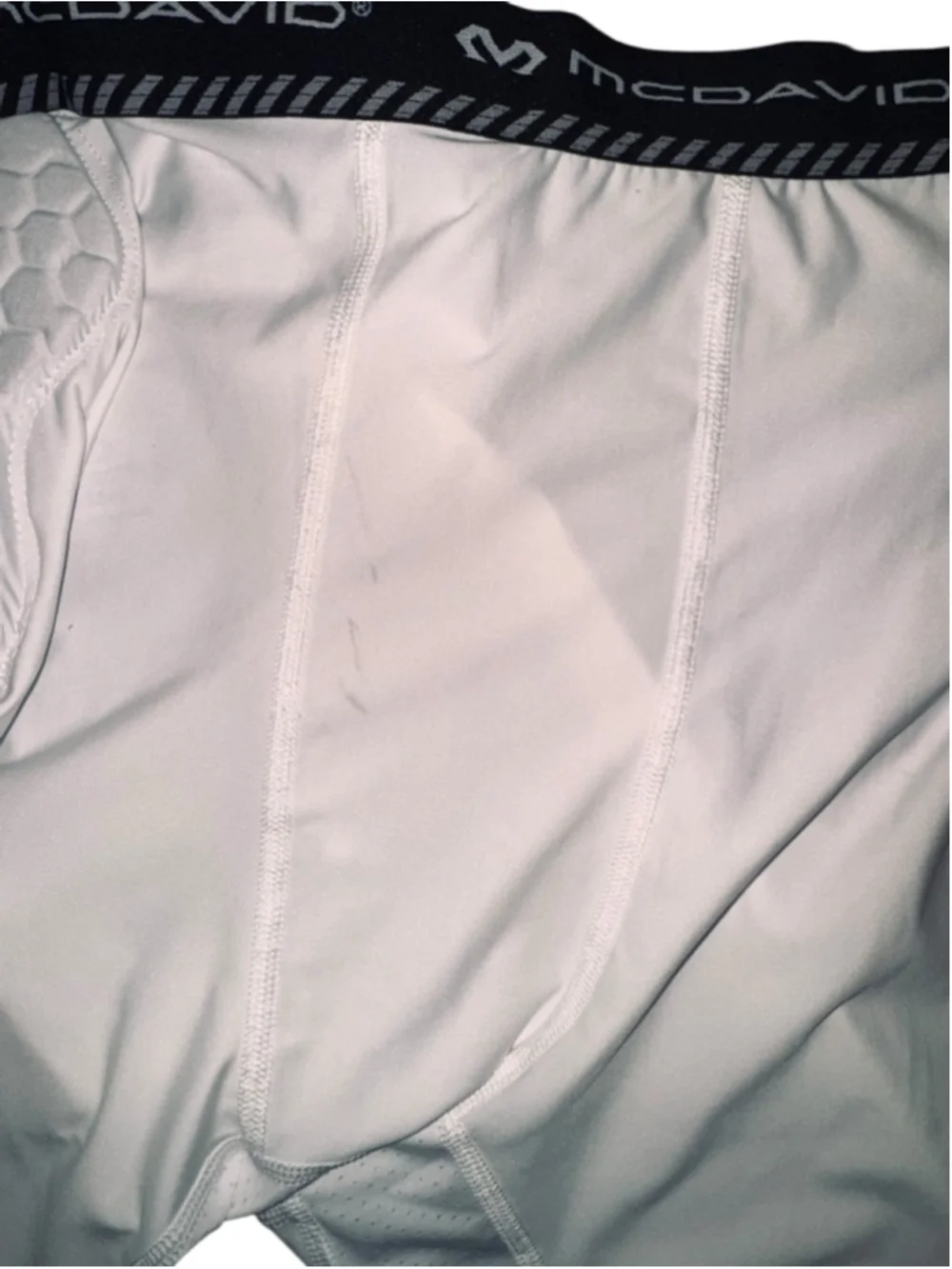 Men's McDavid White Hex Basketball Comp Shorts XXL